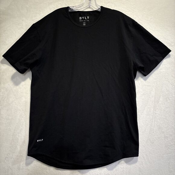 Bylt Men's Drop Cut Lux Shirt Short Sleeve Athletic Tee XL Blue Black Lot of 2 - Picture 7 of 11